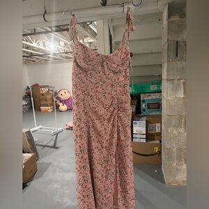 NWT ASTR Pink Floral Midi Dress XL